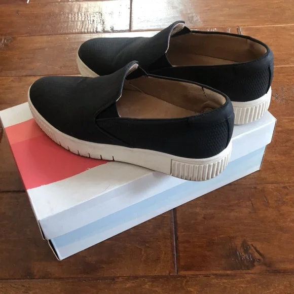 Naturalizer Soul TIA Black 7 1/2 7.5 Shoes Slip On Platform Sneakers - Picture 14 of 16